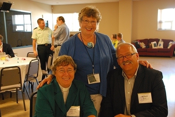 CCC President and Vice President with former VP and past moderator of the UCC, Marion Pardy. Photo by UCC.